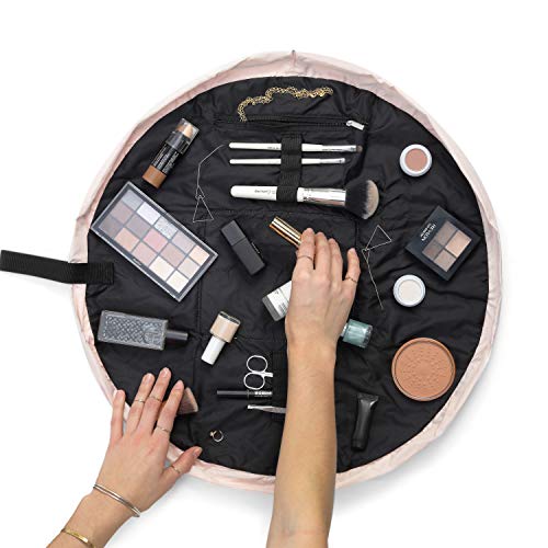 The Flat Lay Co. Neceser de maquillaje | Neceser de viaje plano | Contenido no incluido rosa Rosa rubor 50 cm