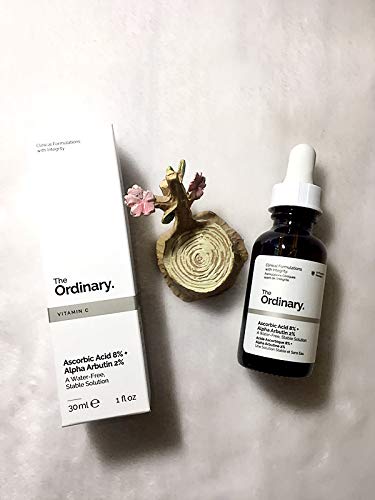 The Ordinary Ascorbic Acid 8% + Alpha Arbutin 2% 30ml,fórmula sin agua para una estabilidad ideal