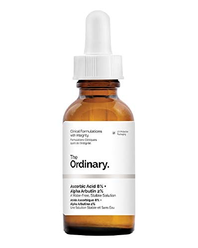 The Ordinary Ascorbic Acid 8% + Alpha Arbutin 2% 30ml,fórmula sin agua para una estabilidad ideal