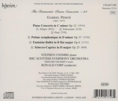 The Romantic Piano Concerto, Vol. 34