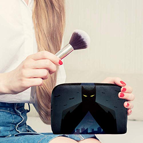 TIKISMILE - Neceser de maquillaje (tamaño grande), diseño de Batman