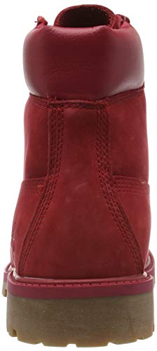 Timberland 6 Inch Premium Waterproof (Toddler), Botas Clasicas Unisex-Niños, Rojo Medium Red Nubuck, 20 EU