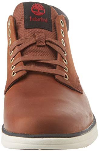 Timberland Bradstreet Leather Sensorflex, Botas Chukka para Hombre, Marrón MD Brown Full Grain, 43 EU