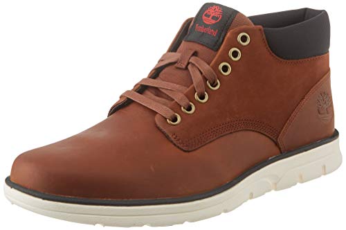 Timberland Bradstreet Leather Sensorflex, Botas Chukka para Hombre, Marrón MD Brown Full Grain, 43 EU