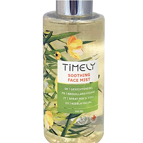 Timely - Bruma facial calmante 2 en 1 tonificante y refrescante, 150 ml