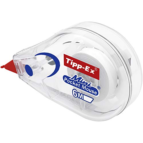 Tipp-Ex Mini Pocket Mouse Cinta Correctora – 6 m x 5 mm, Caja de 10 unidades