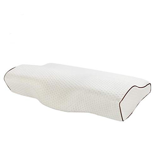 TKAISGFJQ Cojín ergonómico de Apoyo con Forma de Mariposa-alas para Dormir, Almohada de Espuma viscoelástica para extensión de pestañas para aliviar el Dolor