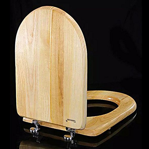 Toilet Seat U V O Universal Asiento De Inodoro Empotrado Tapa De Inodoro De Madera Maciza Tipo Antibacteriano,C