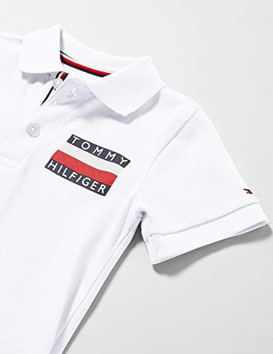 Tommy Hilfiger Baby Boy Tommy Polo S/s Camiseta, Blanco (White Yaf), Talla única (Talla del Fabricante: 80) para Bebés