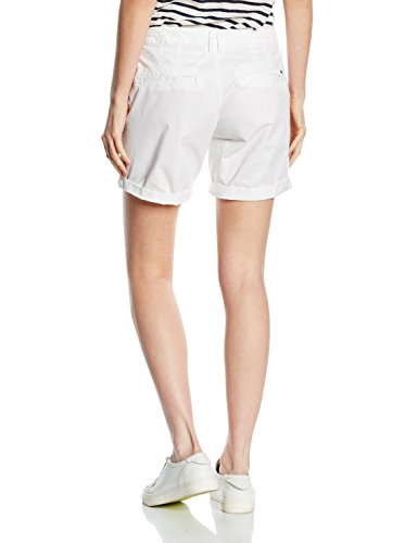 Tommy Hilfiger City Medium Short HCST GD Shorts, Blanco, NI27 para Mujer