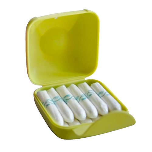 Tookie - Tampones de almacenamiento para mujer, 1 paquete de viajes, al aire libre, portátil, para mujeres, Tampones, caja de almacenamiento, color ramdón