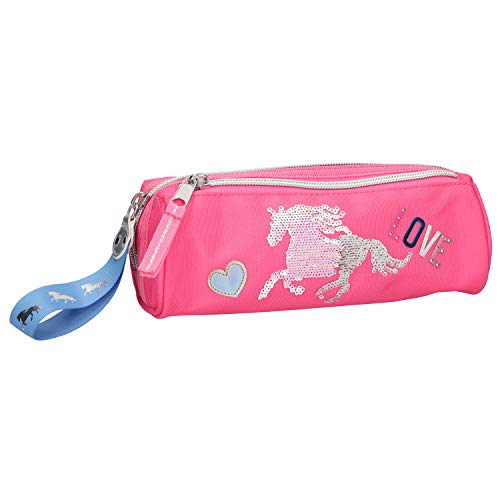 TOP MODEL- Estuche tubular Miss Melody rosa fucsia (0010606), Multicolor (DEPESCHE 1)