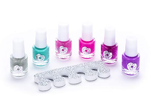 Tri-Coastal Design - Sugar Sweetie Girls Cosmetics Set de baño con bálsamos labiales perfumados para Niñas y kit de esmalte de uñas (Sugar Sweetie)