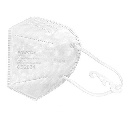 TU COVER - Powstay PM01A mascarilla filtrante de partículas FFP2 NR, 10 unidades