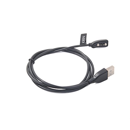 TUSITA Cargador para Pebble Reloj Inteligente - Cable de Carga USB 100cm Pinza de la Base - rastreador de Ejercicios Accesorios (1-Pack)