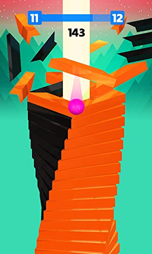 Twisting Stack Fall - Bouncing Ball Blast 3D