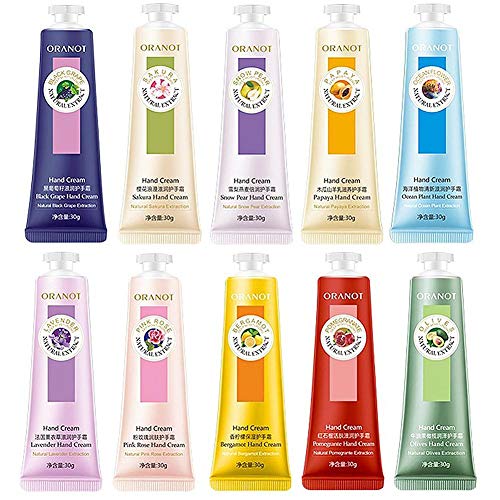 Último Estilo 10 Pack De Extracto De Frutas, Fragancia, Crema Para Manos, Crema Hidratante Para El Cuidado De Las Manos, Juego De Regalo De Viaje Con Manteca De Karité Para Hombres Y Mujeres, 30 Ml