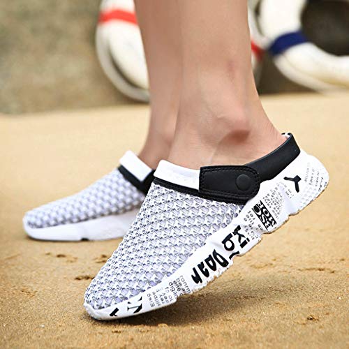 Unisex Hombres Mujer Zapatillas de Playa Respirable Malla Ahueca hacia Fuera Las Sandalias Zapatos Antideslizante Casual Calzado Deportivo Suaves Cómodas Calzado de Trabajo JiaMeng_ZI