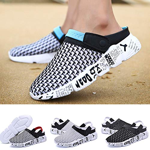 Unisex Hombres Mujer Zapatillas de Playa Respirable Malla Ahueca hacia Fuera Las Sandalias Zapatos Antideslizante Casual Calzado Deportivo Suaves Cómodas Calzado de Trabajo JiaMeng_ZI