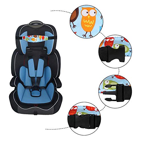 URAQT Bebés Soporte de la Cabeza para Cinturón de Seguridad de Coche, Sujeta cabezas Coche para Niños en Silla Coche, Varios Colores, Paquete de 3