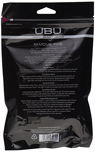 Urban Beauty United Famous five - set de 5 brochas (ojos & rostro) 80 g