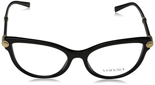 Versace 0VE3270Q Monturas de gafas, Black, 54 para Mujer