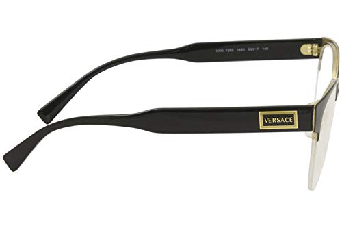 Versace Gafas de Vista 90S VINTAGE LOGO VE 1265 Black 53/17/140 mujer