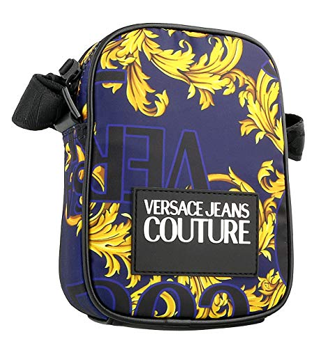 Versace Jeans Couture Accessories Baroque Print Small Cross Body Bag One Size NAVY