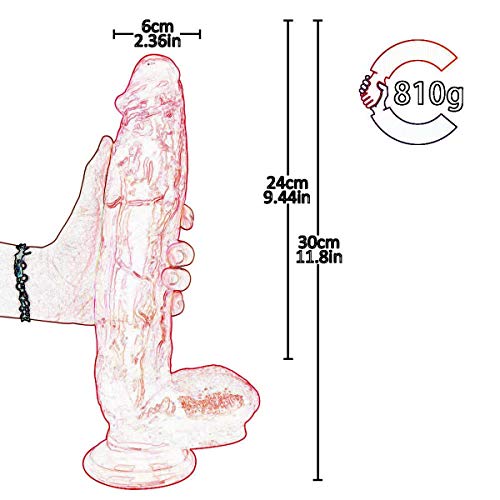 VERY 30cm / 11.8 pulg Rosa Trá □ □ n ng Grande Impermeable Potente Mujer 100% de Base □ nsert for Completamente w □ º Personal de Silicona