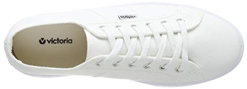 Victoria Barcelona Doble Lona Monocromo, Zapatillas Unisex Adulto, Blanco (Blanco 20), 36 EU