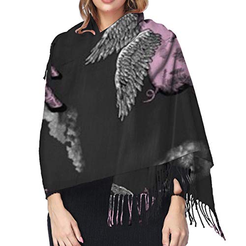 Vikimen Wrap Shawl Scarves Bufanda Fringe Scarf When Pigs Fly Large Soft Cashmere Shawl Wrap Scarf For Woman