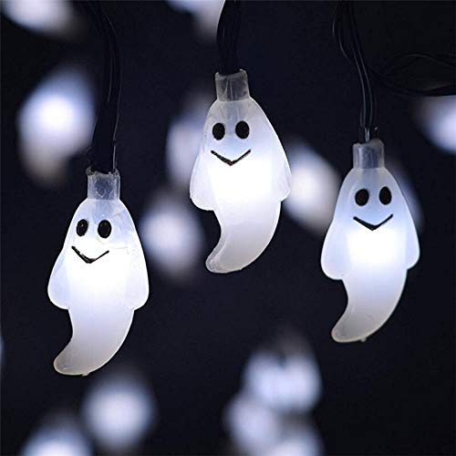 Viste Decoraciones de Halloween, 1.2M 10LED luces de cadena fantasma de Halloween decoración, luces de cadena de decoración de Halloween de miedo for Halloween decoración del partido al aire libre Cel