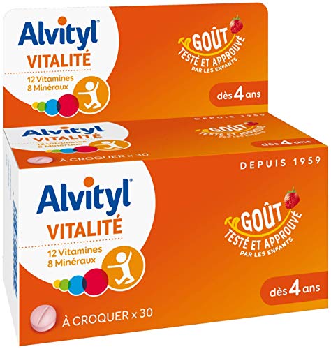 Vitalité 30 comprimés à croquer goût fraise