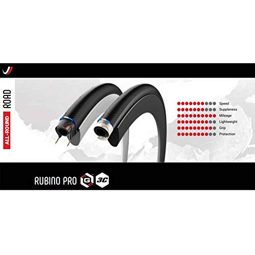 Vittoria Cub. Rubino Pro IV 25-622 G2.0 Cubiertas Ciclismo, Adultos Unisex, Negro (Negro), Talla Única