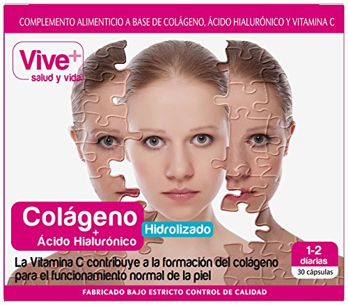 Vive+ Colágeno y Acido Hialurónico - 30 Cápsulas