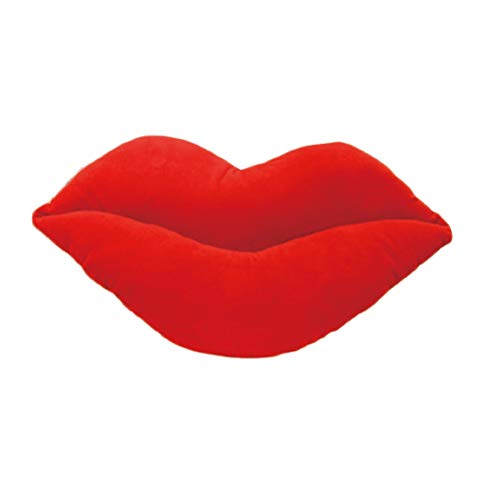 VORCOOL Cojines, Almohada con Forma de Labios Rojos de 50 cm, Almohada Suave, Regalo para el hogar, Almohada Decorativa (Rojo)