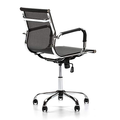 VS Venta-stock Sillón de Oficina Oxford reclinable, Tejido Transpirable, Silla ejecutiva con reposabrazos, Altura Ajustable, Diseño ergonómico