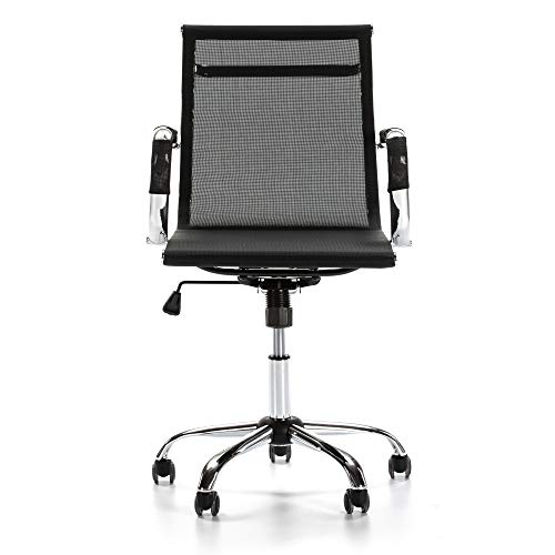 VS Venta-stock Sillón de Oficina Oxford reclinable, Tejido Transpirable, Silla ejecutiva con reposabrazos, Altura Ajustable, Diseño ergonómico