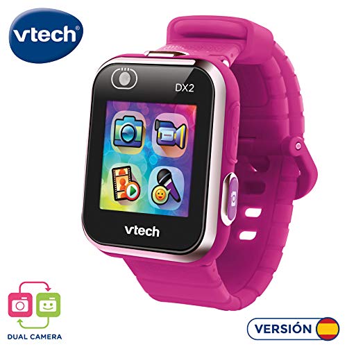 Vtech 80-193847 Kidizoom Smart Watch DX2 - Reloj inteligente para niños con doble cámara, color Frambuesa