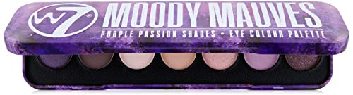 W7 Moody mauves lata 7pc ojos paleta de colores, 7 g