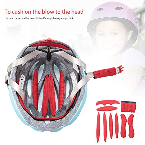 Wallfire Almohadillas de Espuma para Casco, Universal, anticolisión, con Forro de Esponja para Casco de Ciclismo, Acolchado para Casco de Bicicleta