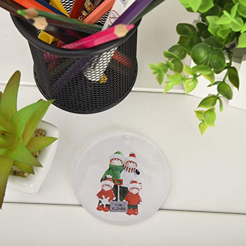 Watopi 1 unid 2020 hogar Navidad personalizado vidrio pegamento árbol de Navidad colgante decoración innovador regalo colgante para amigos familia adornos