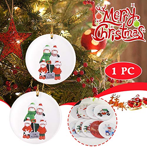 Watopi 1 unid 2020 hogar Navidad personalizado vidrio pegamento árbol de Navidad colgante decoración innovador regalo colgante para amigos familia adornos