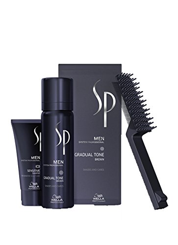 Wella SP para hombre Gradual Tone marrón 60 ml + Champú, 30 ml