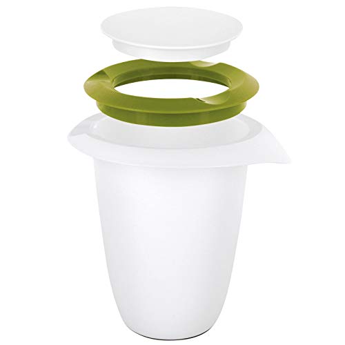 Westmark - Recipiente para Mezclar (1 l, Tapa de 2 Piezas), Color Verde y Blanco