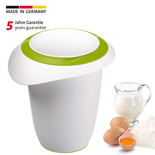 Westmark - Recipiente para Mezclar (1 l, Tapa de 2 Piezas), Color Verde y Blanco