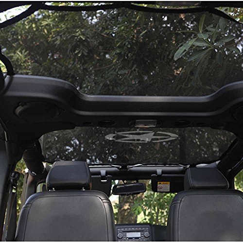 Wrangler Bikini, J-eep JK TJ YJ JL 1987-2018 (4 Puertas), Sahara, Rubicon, Unlimited, Sport. Bikini de 5 Estrellas,Sun Shade Cubierta Superior Completa Protección UV con Bolsillos