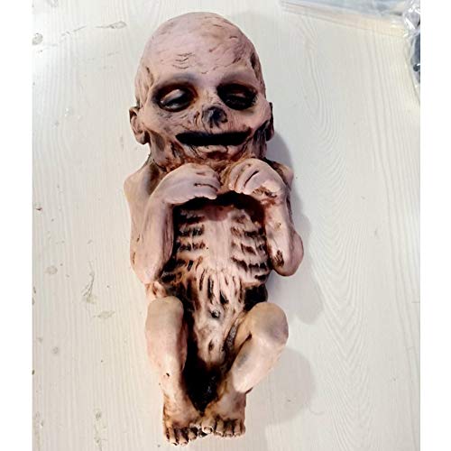 Wxq Látex Scary Zombie Baby Paquete De 2 Bebé Animado Zombie Scary Ghost Babies Doll Haunted Fancy Doll Halloween Decoración De Halloween Props Suministros