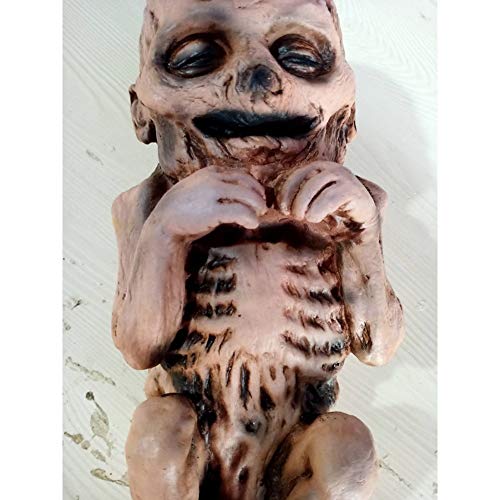 Wxq Látex Scary Zombie Baby Paquete De 2 Bebé Animado Zombie Scary Ghost Babies Doll Haunted Fancy Doll Halloween Decoración De Halloween Props Suministros