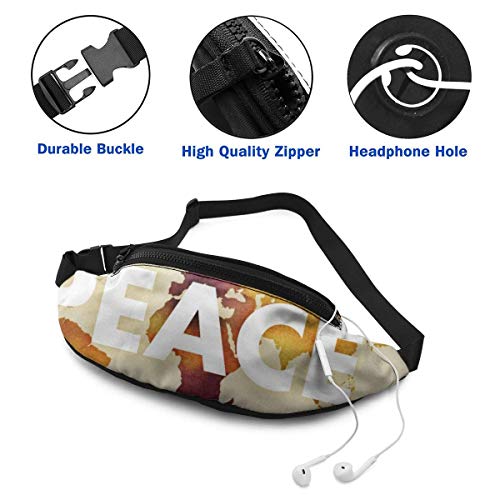 XCNGG Bolso de la Cintura del Ocio Bolso Que acampa Bolso del montañismo Waist Pack Bag for Men&Women, Rail Road Utility Hip Pack Bag with Adjustable Strap for Workout Traveling Casual Running